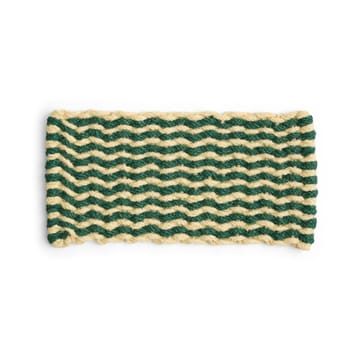 Coco Stripe Wave dörrmatta - Dark green-white - HAY