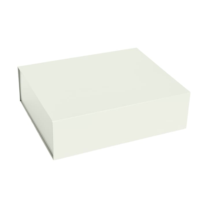 Colour Storage L låda med lock 34,5x41,5 cm - Chalk white - HAY