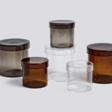 Container glasburk - brown, small-med lock - HAY