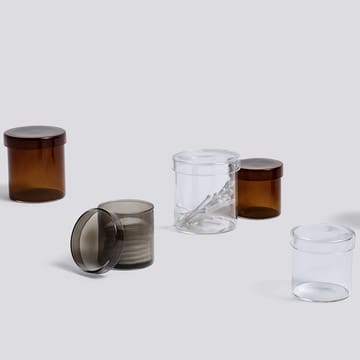 Container glasburk - brown, small-med lock - HAY