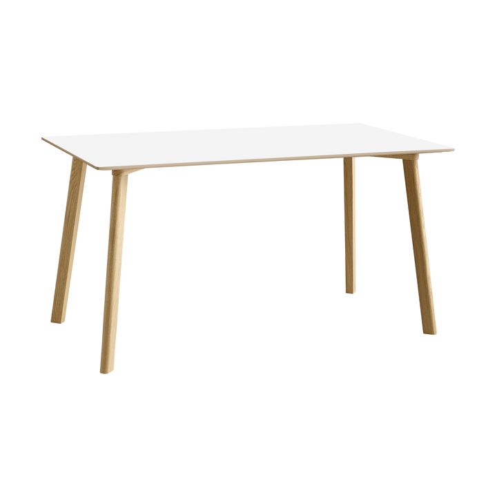 CPH210 Deux 2.0 bord 75x140 cm, Pearl white-lacquered oak HAY