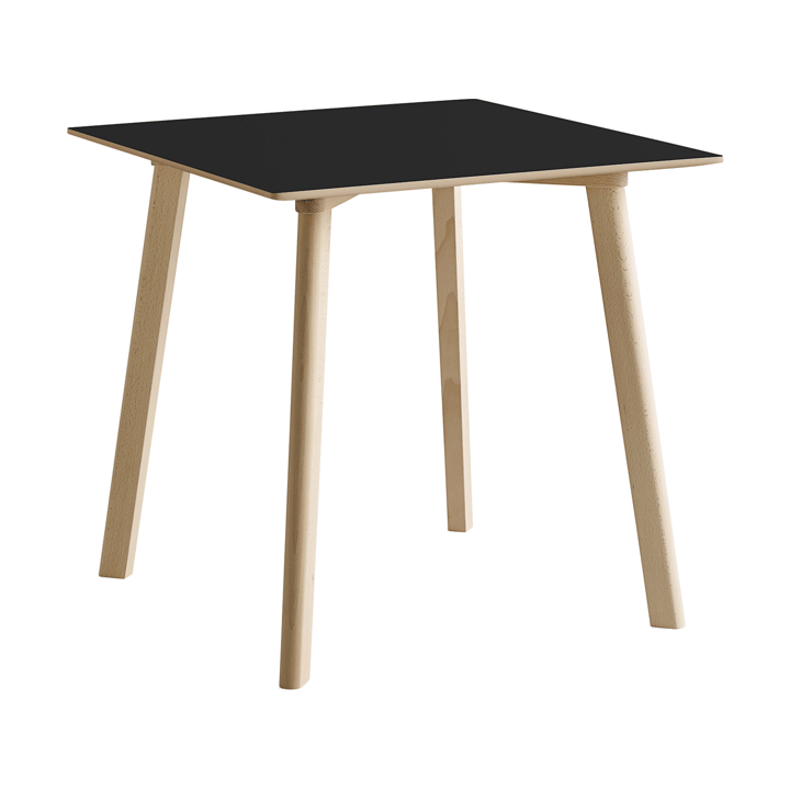 CPH210 Deux 2.0 bord 75x75 cm, Black laminate-untreated beech HAY