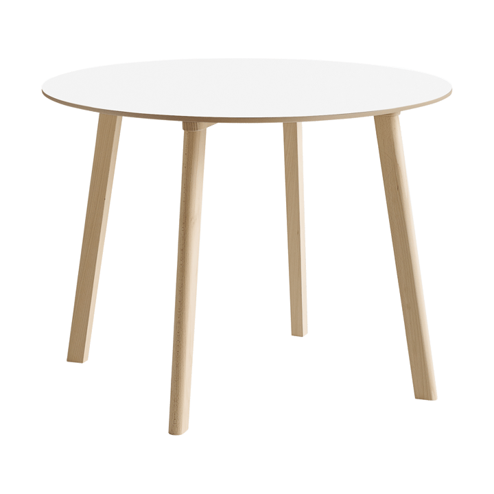 CPH220 Deux 2.0 bord Ø98 cm - Pearl white-untreated beech - HAY