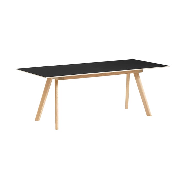 CPH30 2.0 Extendable matbord 90x200 cm - Black linoleum-lacquered oak - HAY