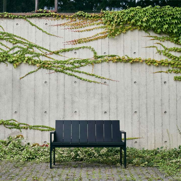 Crate Dining Bench bänk lackad furu, Black HAY