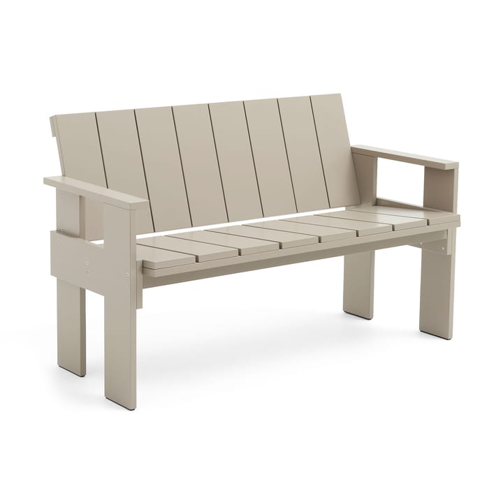 Crate Dining Bench bänk lackad furu, London fog HAY