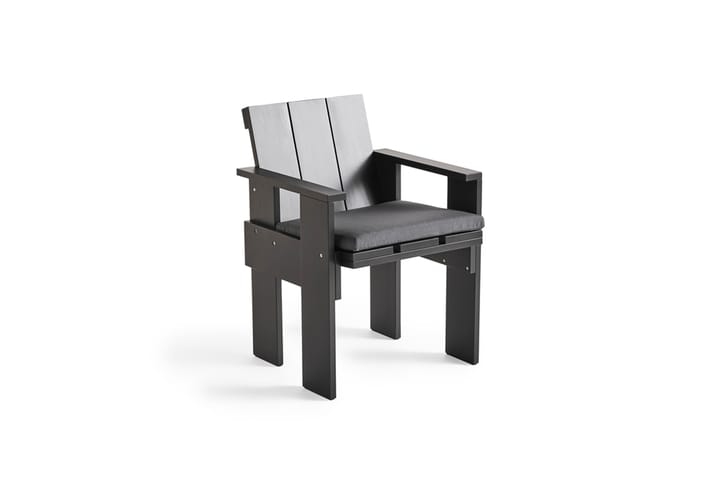 Crate Dining Chair karmstol lackad furu, Black HAY