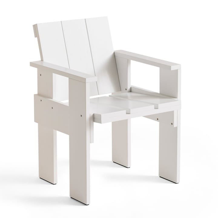 Crate Dining Chair karmstol lackad furu, White HAY