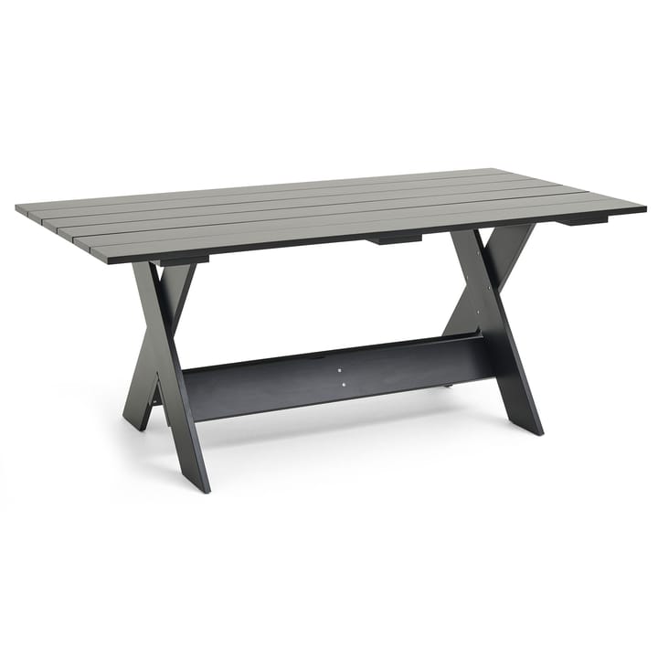 Crate Dining Table bord 180x89,5 cm lackad furu, Black HAY