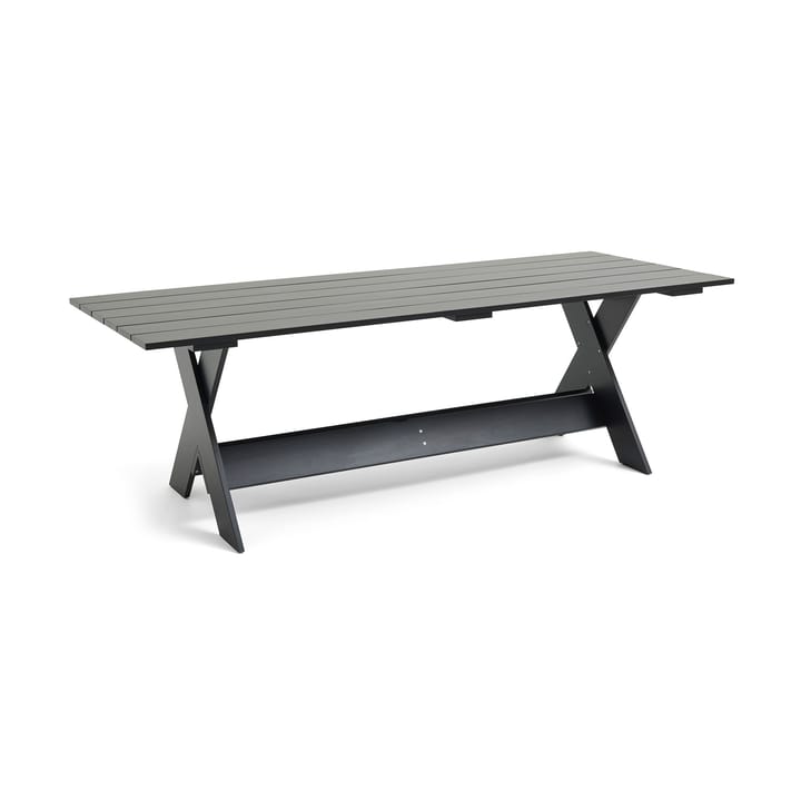 Crate Dining Table bord 230x89,5 cm lackad furu, Black HAY