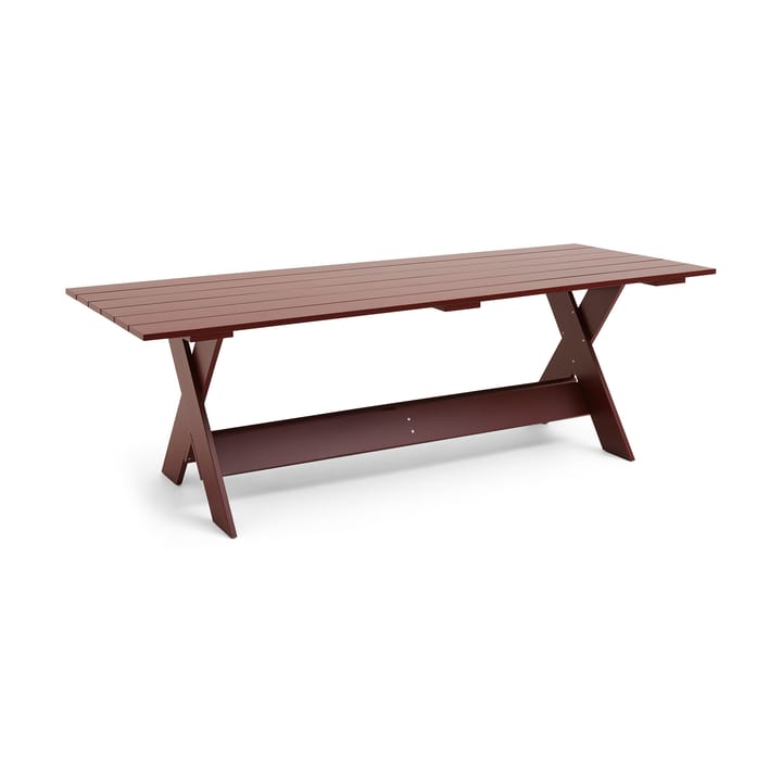 Crate Dining Table bord 230x89,5 cm lackad furu, Iron red HAY