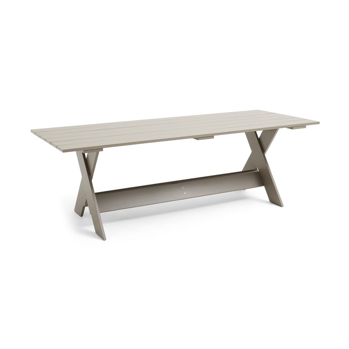 Crate Dining Table bord 230x89,5 cm lackad furu, London fog HAY