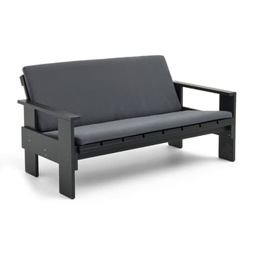 Crate Lounge soffa lackad furu - Black - HAY