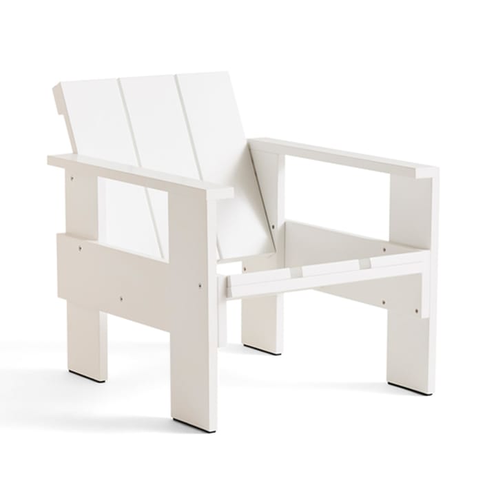 Crate loungestol lackad furu, White HAY