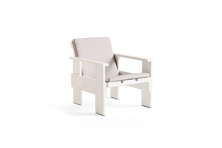 Crate loungestol lackad furu, White HAY