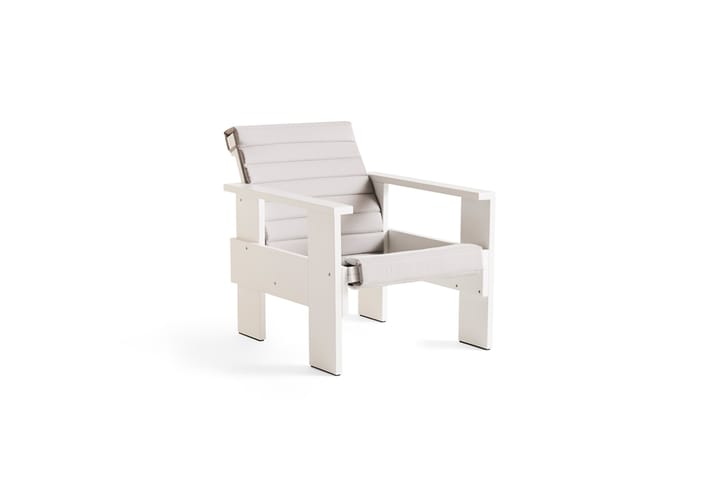 Crate loungestol lackad furu, White HAY