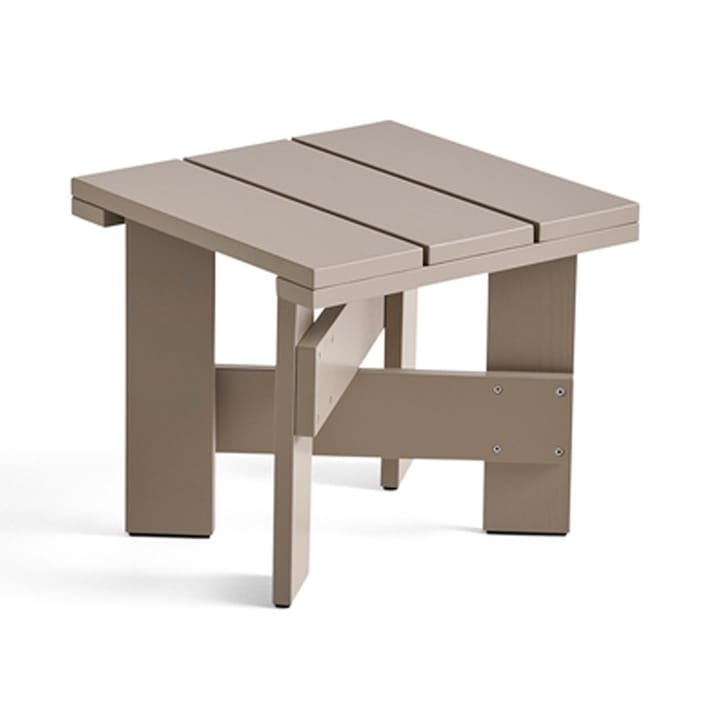 Crate Low Table bord 45x45x40 cm lackad furu, London fog HAY