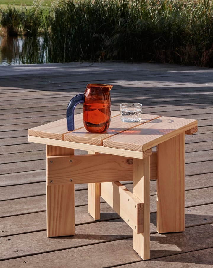 Crate Low Table bord 45x45x40 cm lackad furu, Water-based lacquered pinewood HAY