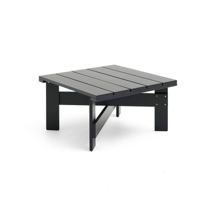 Crate Low table bord 75,5x75,5 cm lackad furu, Black HAY