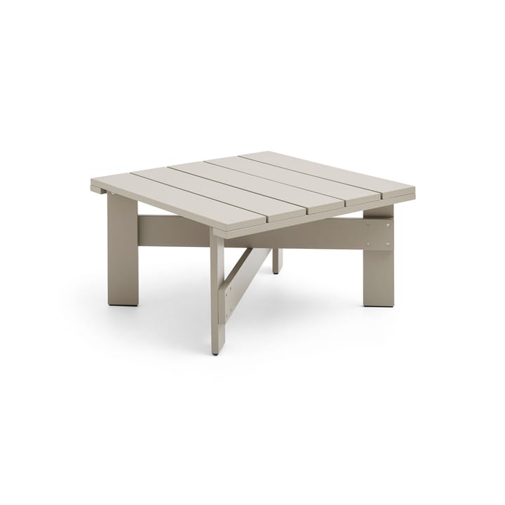 Crate Low table bord 75,5x75,5 cm lackad furu, London fog HAY