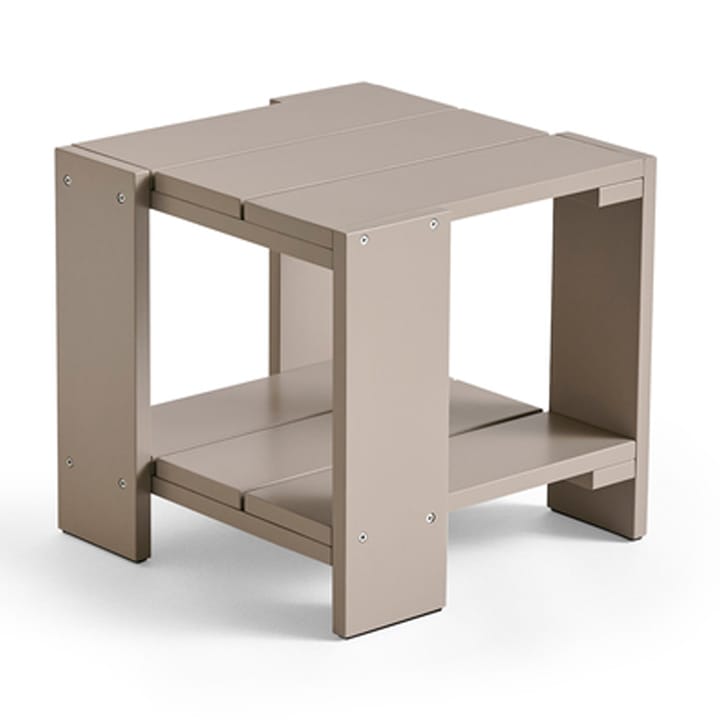 Crate Side Table bord 49,5x49,5x45 cm lackad furu, London fog HAY