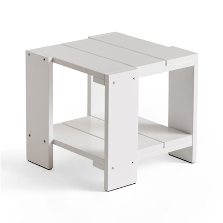 Crate Side Table bord 49,5x49,5x45 cm lackad furu, White HAY