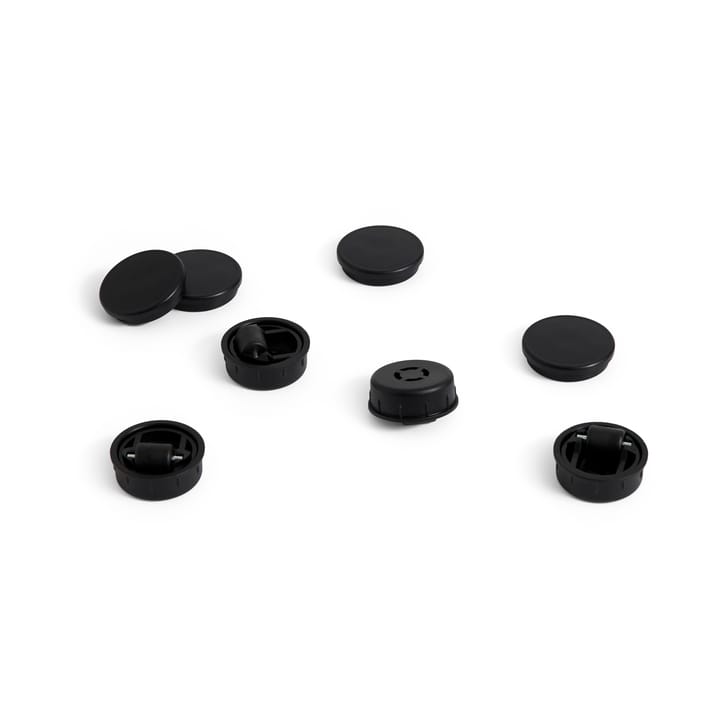 Facet Cabinet fötter och hjul 4-pack - Black - HAY