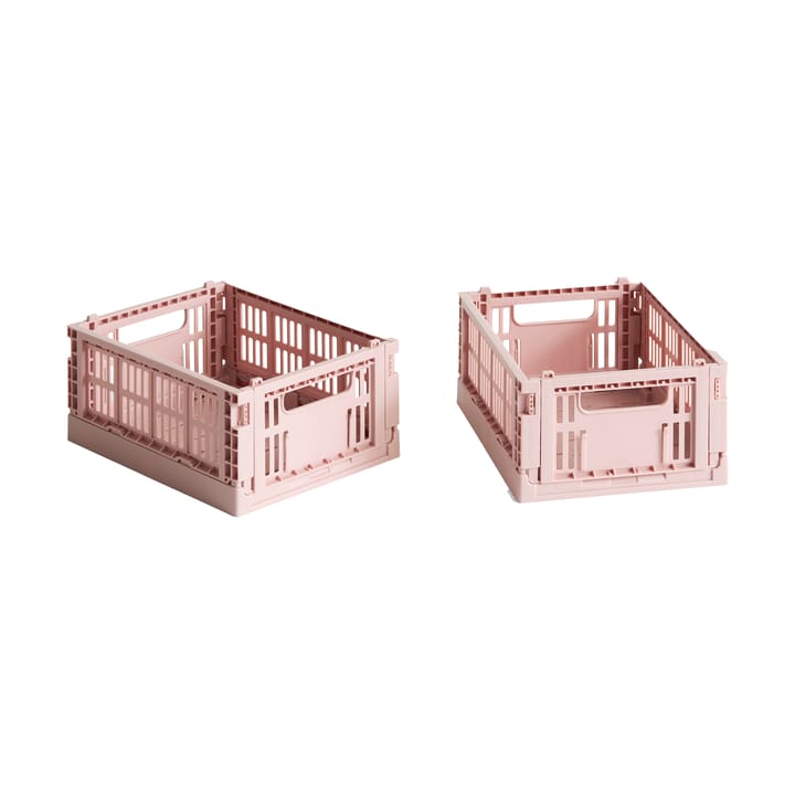 HAY Colour Crate Mini 13x17 cm 2-pack - Blush - HAY