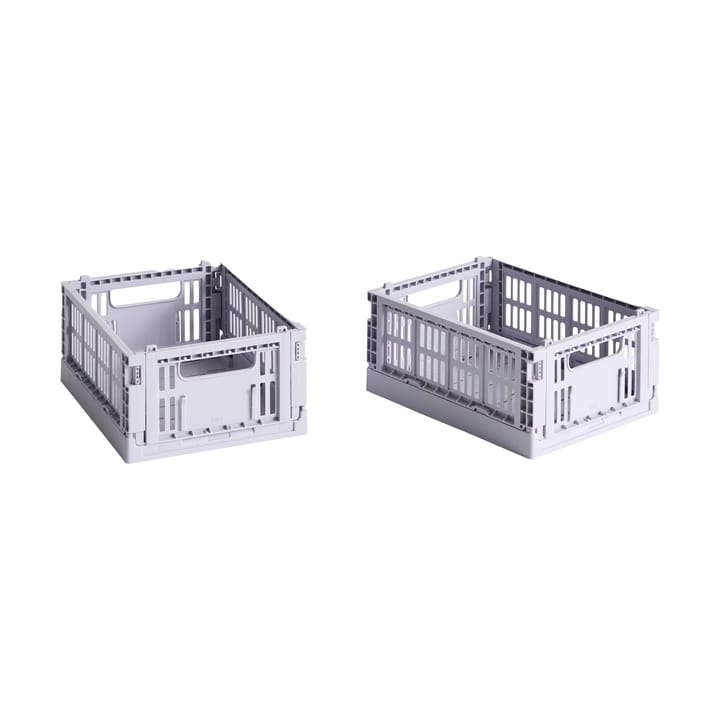 HAY Colour Crate Mini 13x17 cm 2-pack - Lavender - HAY