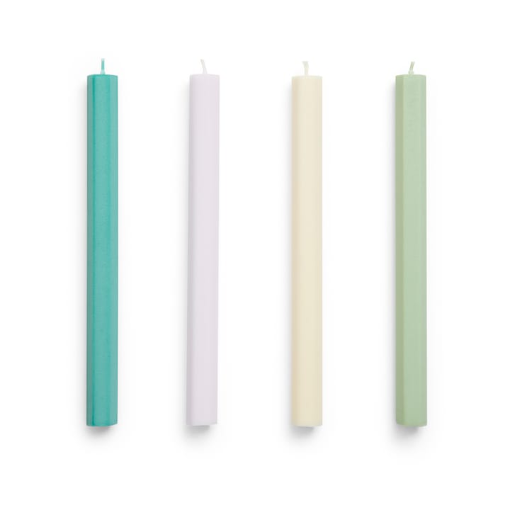 Hexagon Candle ljus mix 4-pack - Pastel - HAY