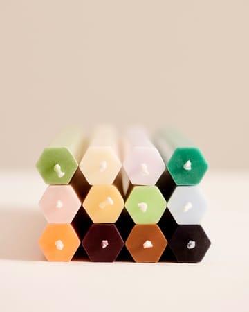 Hexagon Candle ljus mix 4-pack - Pastel - HAY