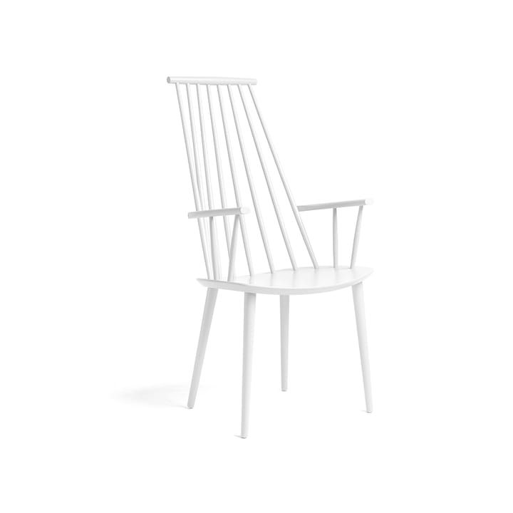 J110 karmstol - White lacquered beech - HAY