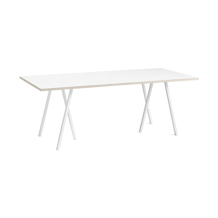 Loop Stand incl. support matbord 92,5x200 cm - White-white laminate-plywood - HAY