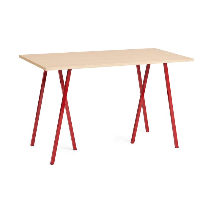 Loop Stand matbord 77,5x160 cm - Maroon red-clear lacq. oak - HAY