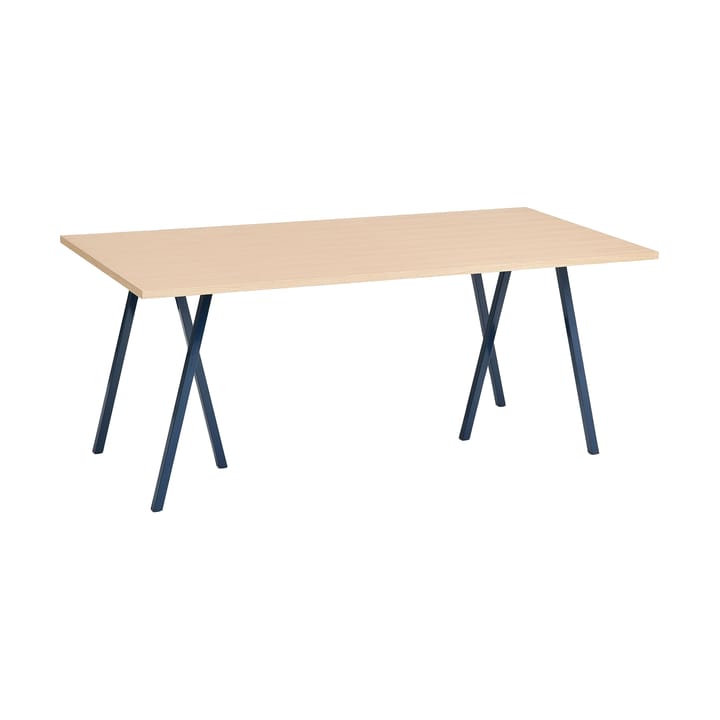 Loop Stand matbord 87,5x180 cm - Deep blue-clear lacq. oak - HAY