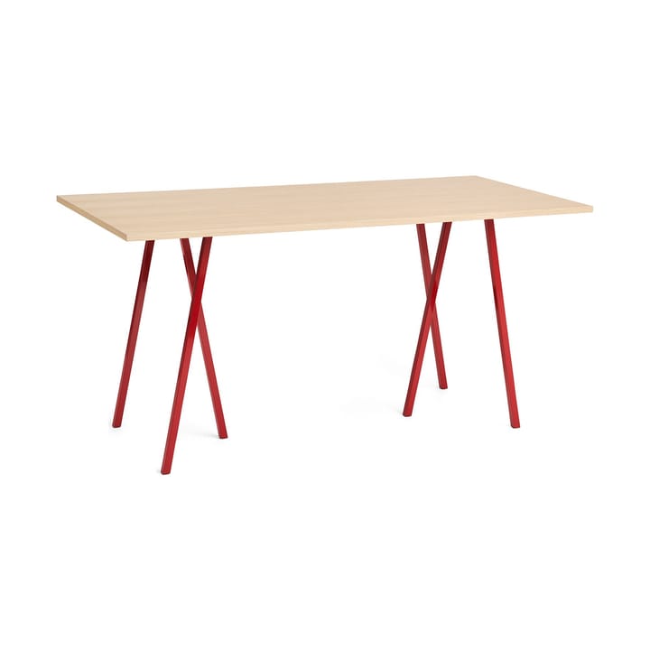 Loop Stand matbord 92,5x200 cm - Maroon red-clear lacq. oak - HAY