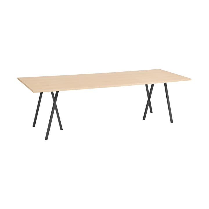 Loop Stand matbord 92,5x250 cm - Black-clear lacq. oak - HAY