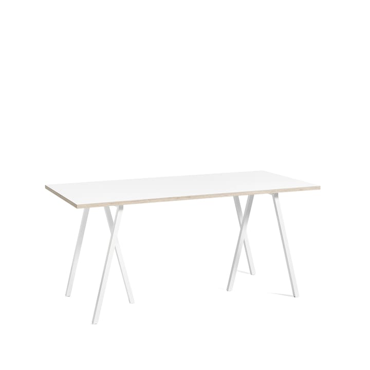 Loop Stand matbord - White laminate-white, 160 cm - HAY