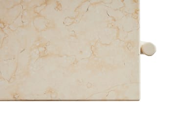 Rebar soffbord 80x49x40,5 cm - Beige marble-alabaster - HAY