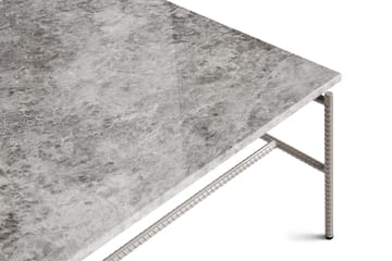 Rebar soffbord 80x84x33 cm - Grey marble-fossil - HAY