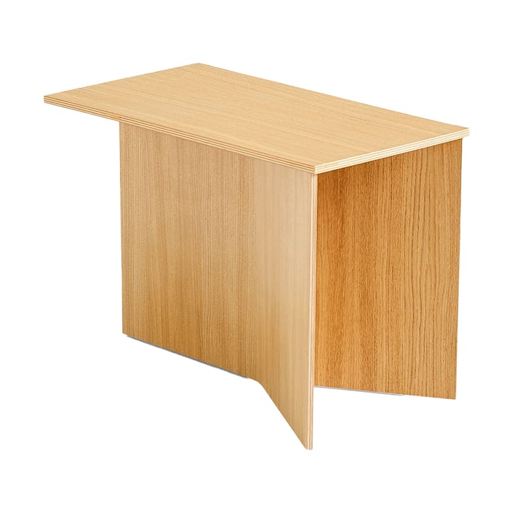 Slit Oblong sidobord 27,5x49 cm - Lacquered oak - HAY