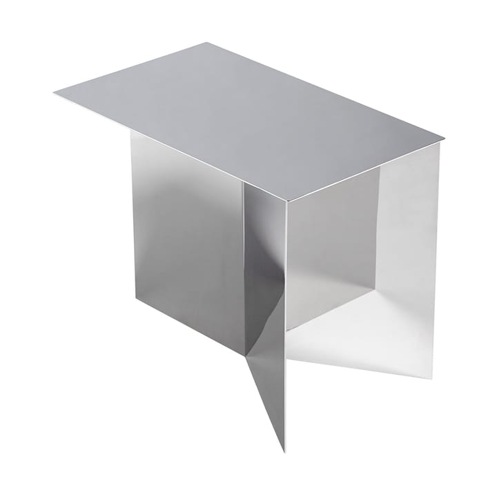 Slit Oblong sidobord 27,5x49 cm - Mirror polished steel - HAY