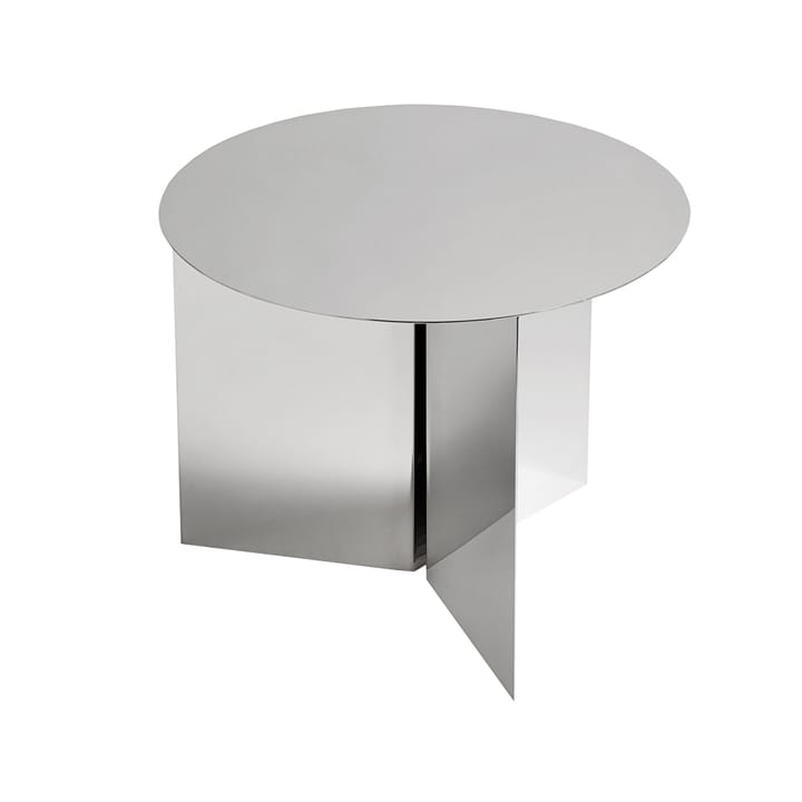 Slit soffbord - Polished stainless steel - HAY