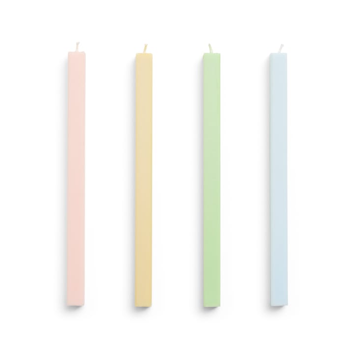 Square Candle ljus mix 4-pack - Fresh - HAY