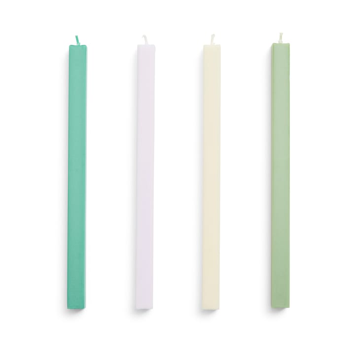 Square Candle ljus mix 4-pack - Pastel - HAY