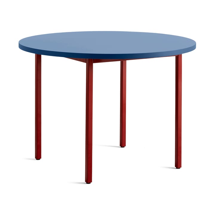 Two-Colour matbord Ø105 cm - Maroon red-blue - HAY