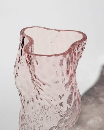 Ostrea Rock vas glas 30 cm - Pale rose - Hein Studio