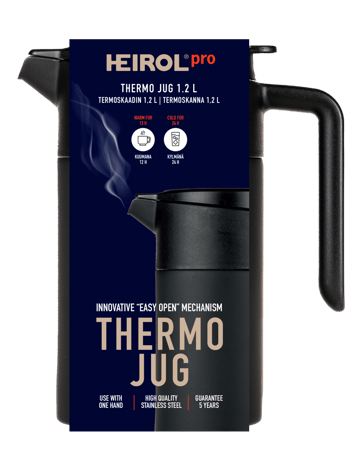 Heirol termoskanna 1,2 l - Svart - Heirol