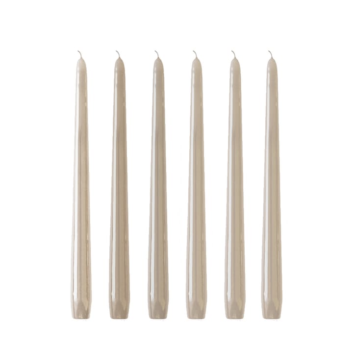 Herrgårdsljus 30 cm 6-pack - Ljus beige - Hilke Collection