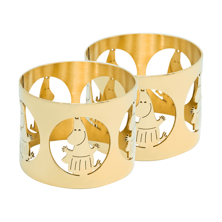 Hilke X Mumin servettring Moominmamma 2-pack, Mässing Hilke Collection